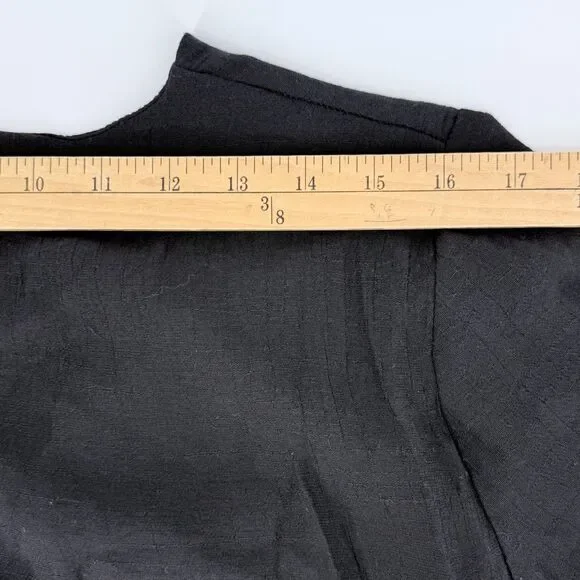 Boho Embroidered Babydoll Dress Black Cottagecore Flowy Fairy Style S - Picture 6 of 16